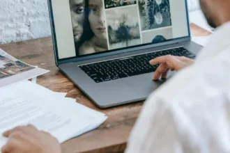 picture of man working on laptop