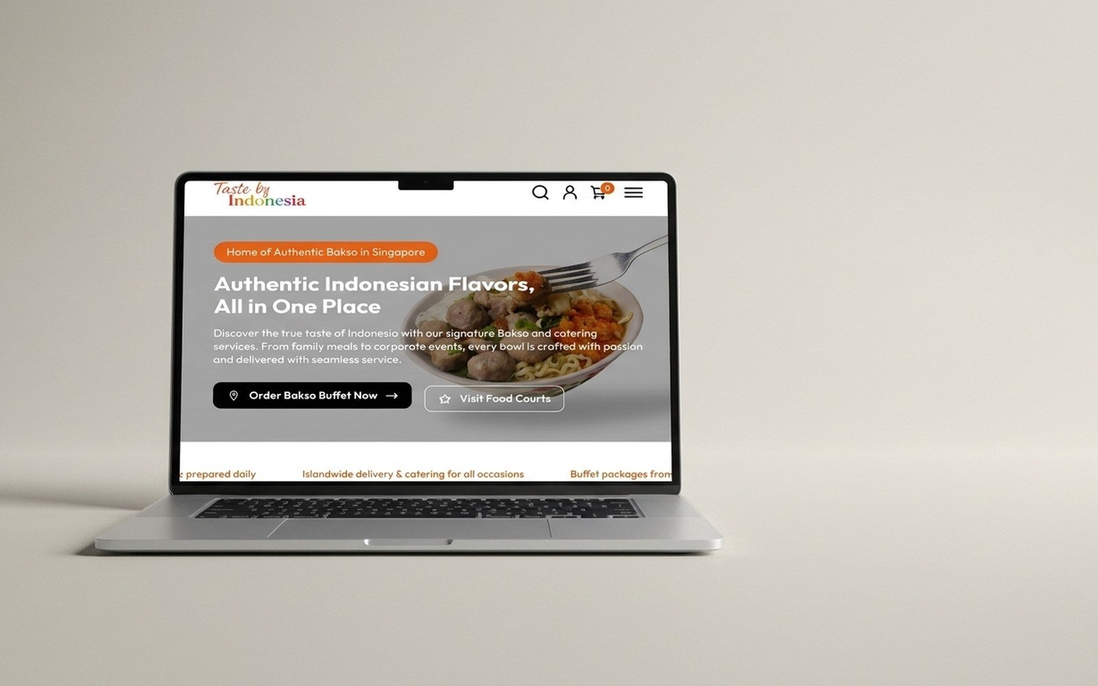 Taste of Indonesia Shopify store