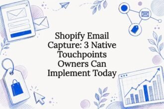 Decorative Shopify email capture title card