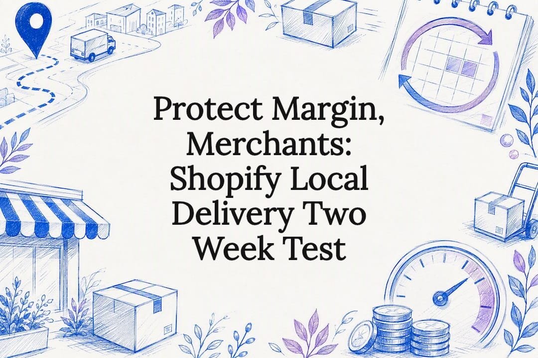 Decorative local delivery title card