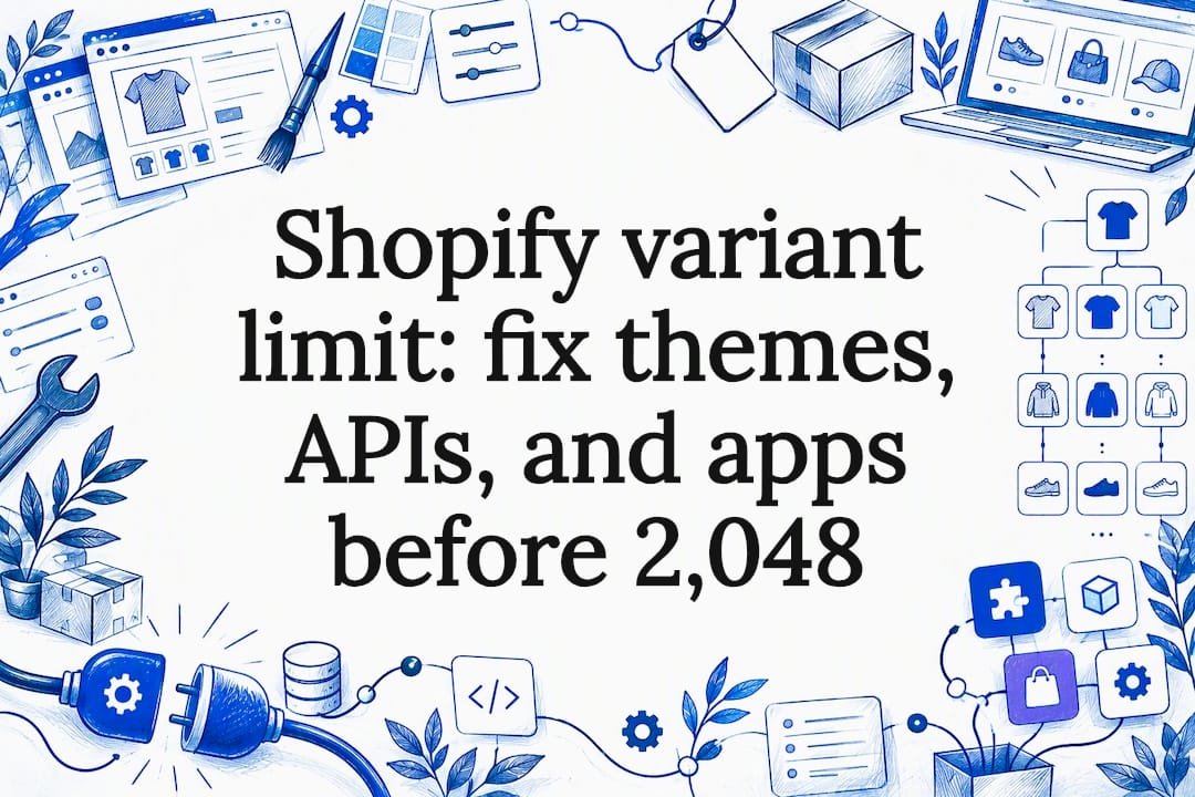 Decorative Shopify variant limit title card