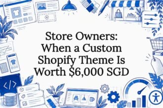 Custom Shopify theme title card illustration