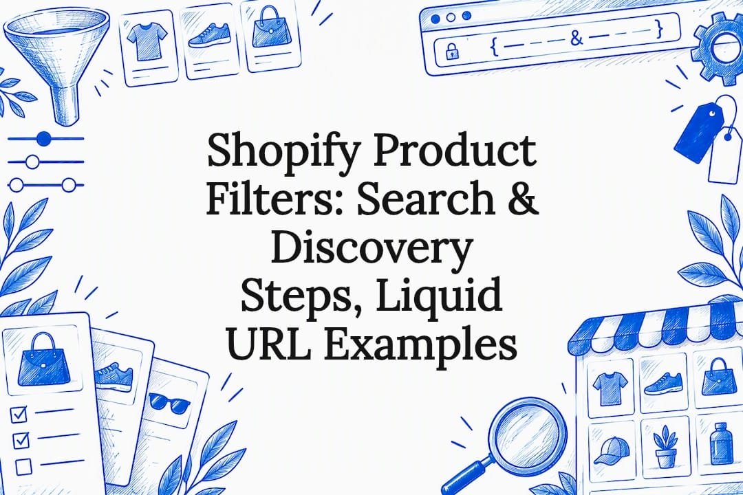 Decorative Shopify product filters title card