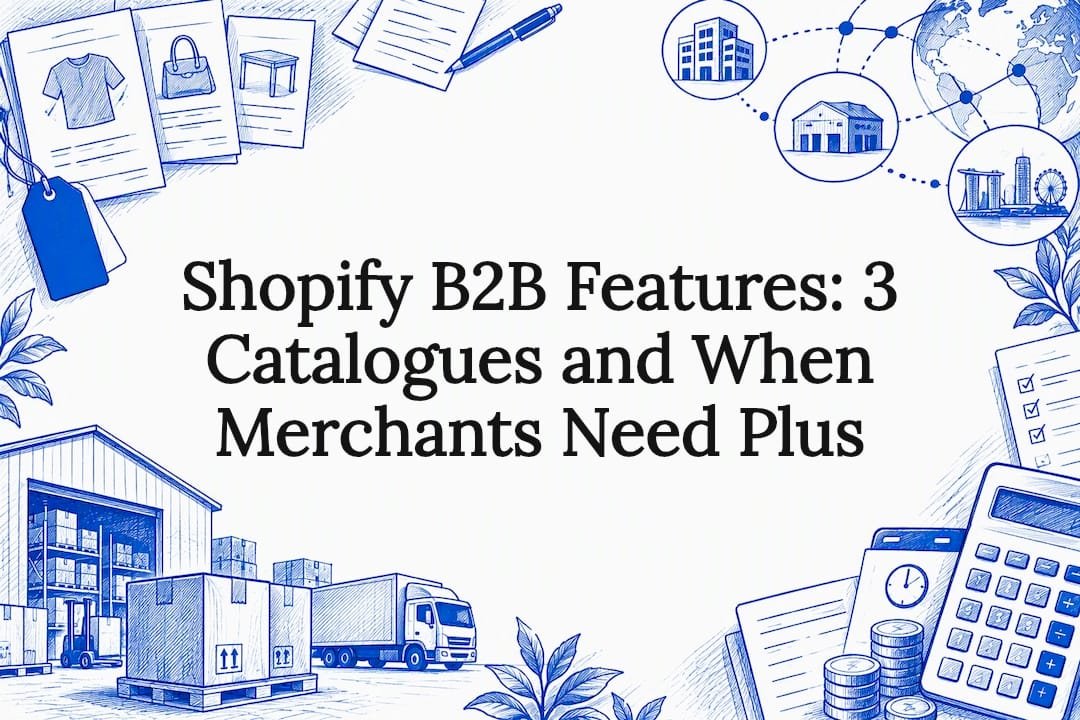 Decorative Shopify B2B title card