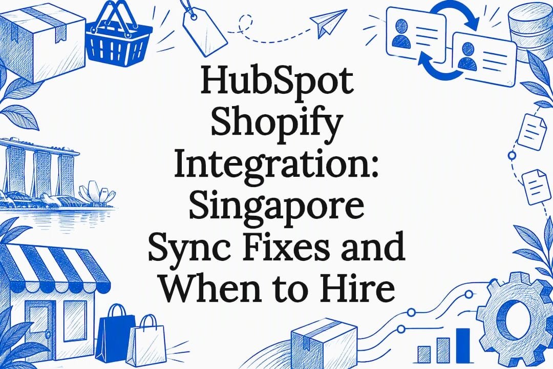 Hand-drawn ecommerce integration title card