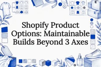 Hand-drawn option structures frame the title