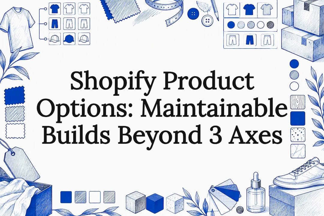 Hand-drawn option structures frame the title