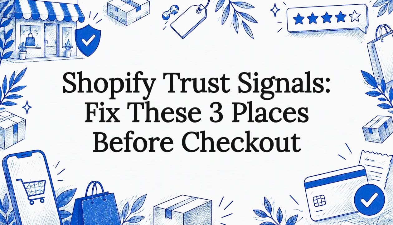 Hand-drawn trust signals title card