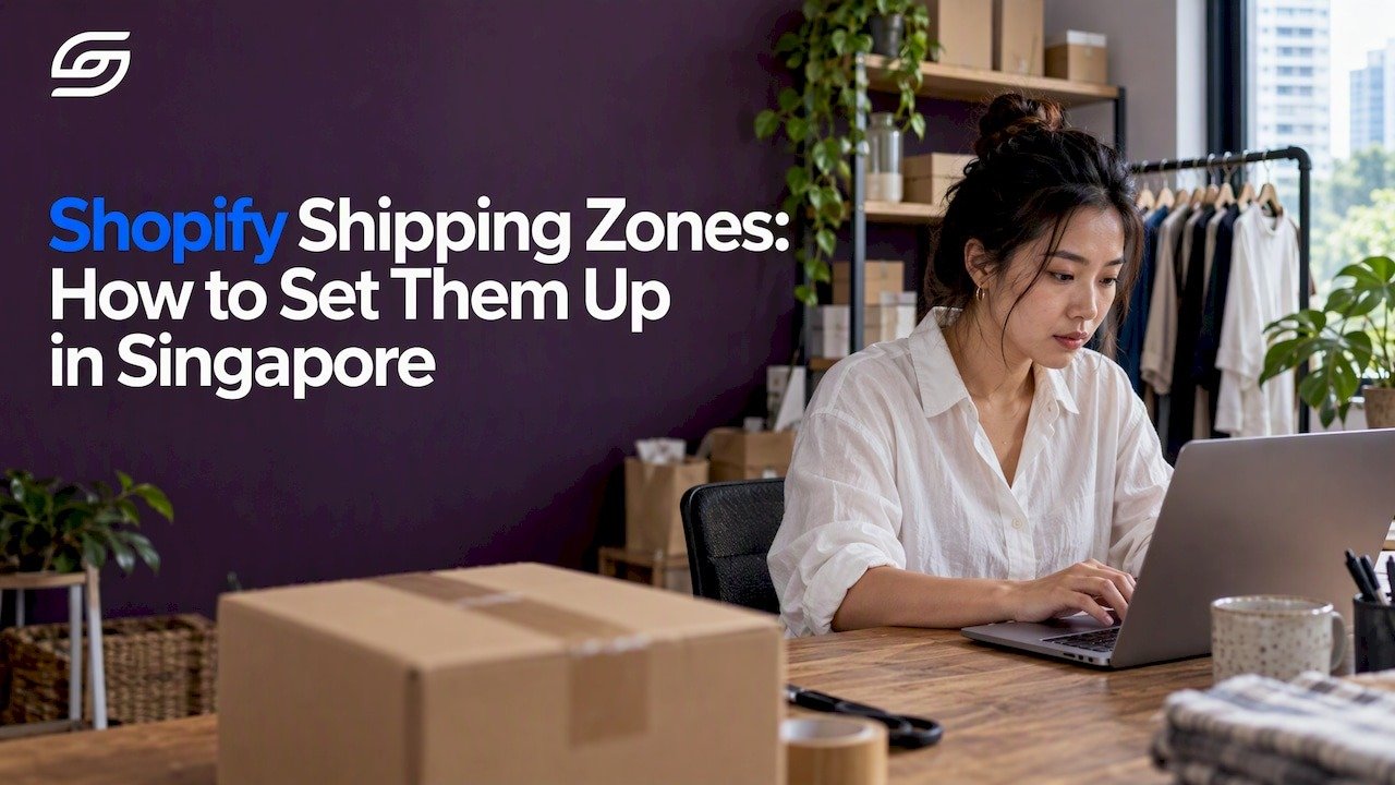Merchant configuring Shopify shipping zones