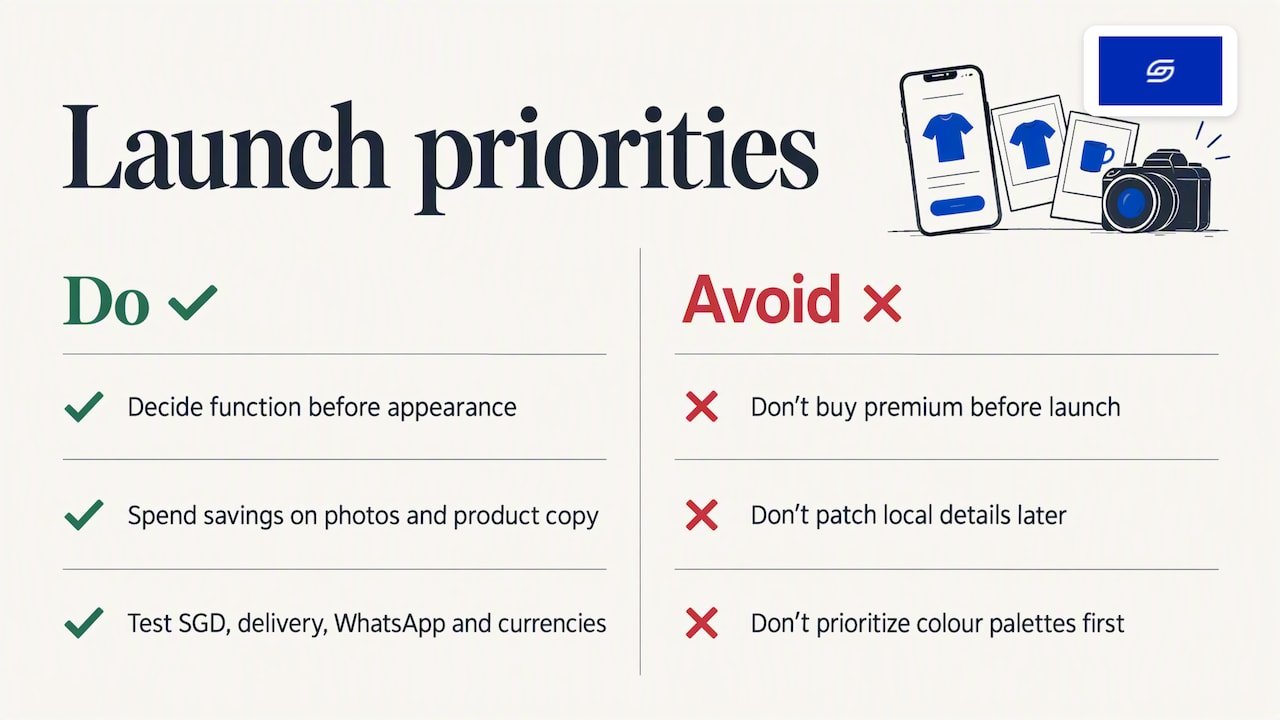 How to Choose a Shopify Theme: A Practical Guide for Singapore Brands Our perspective: the theme is the start, not the result — overview diagram