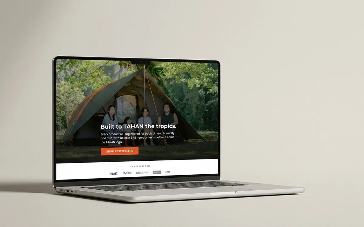 TAHAN Shopify store built by Soodo